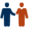 Two people icon